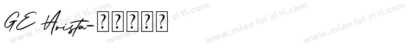 GE Arista字体转换